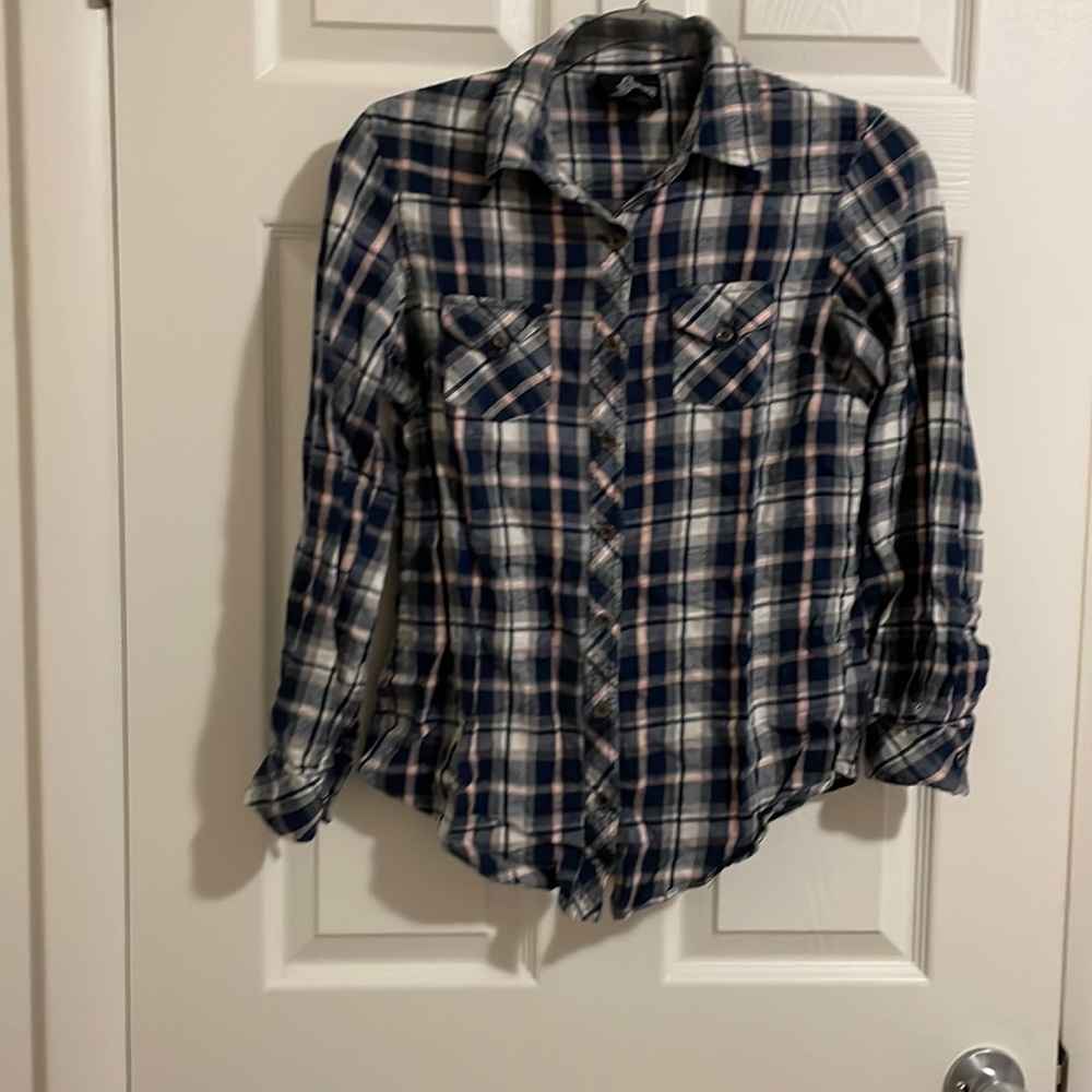 EUC ANGIE plaid flannel sz.s 175
